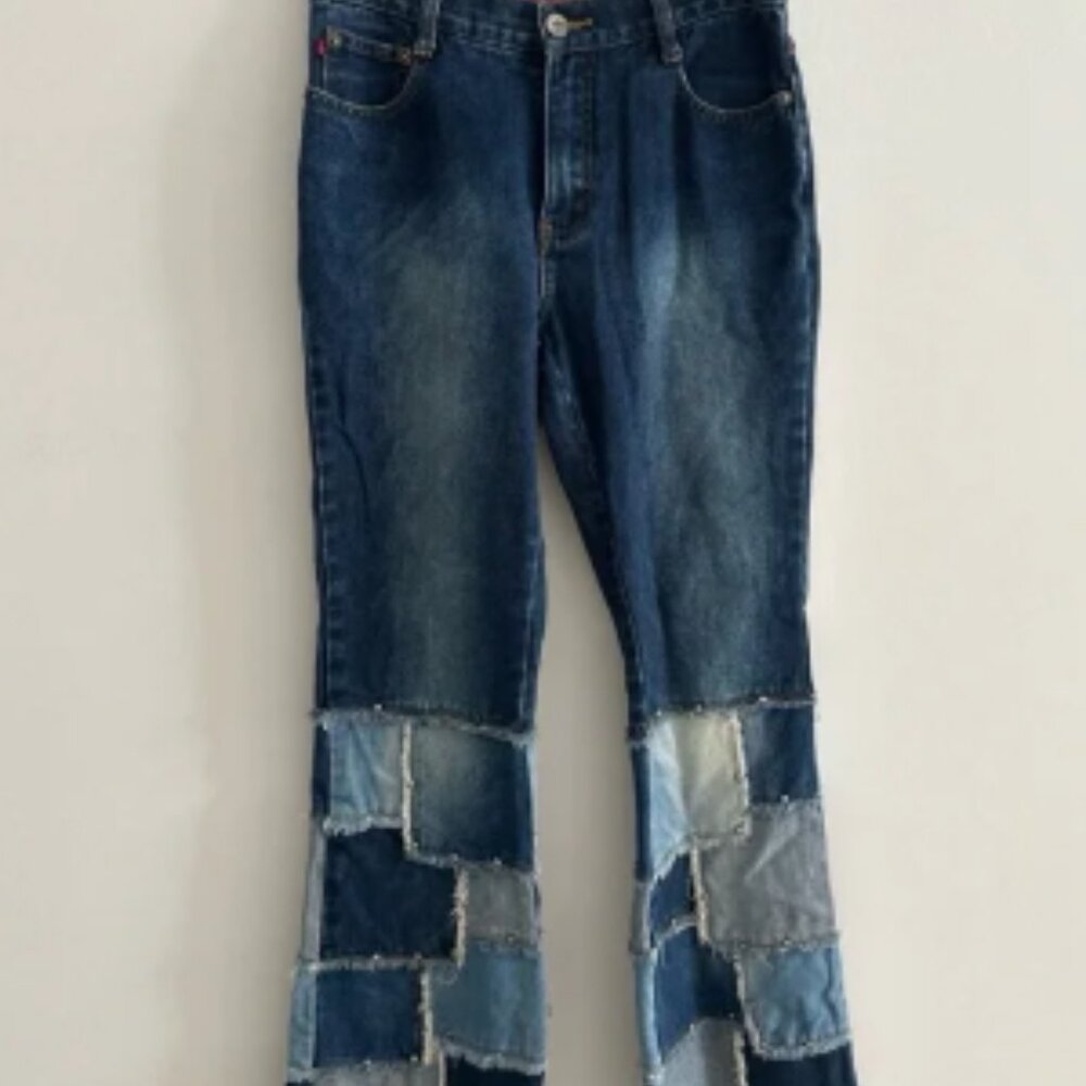 ZANI DI Vintage Patchwork Flare Jeans | 3